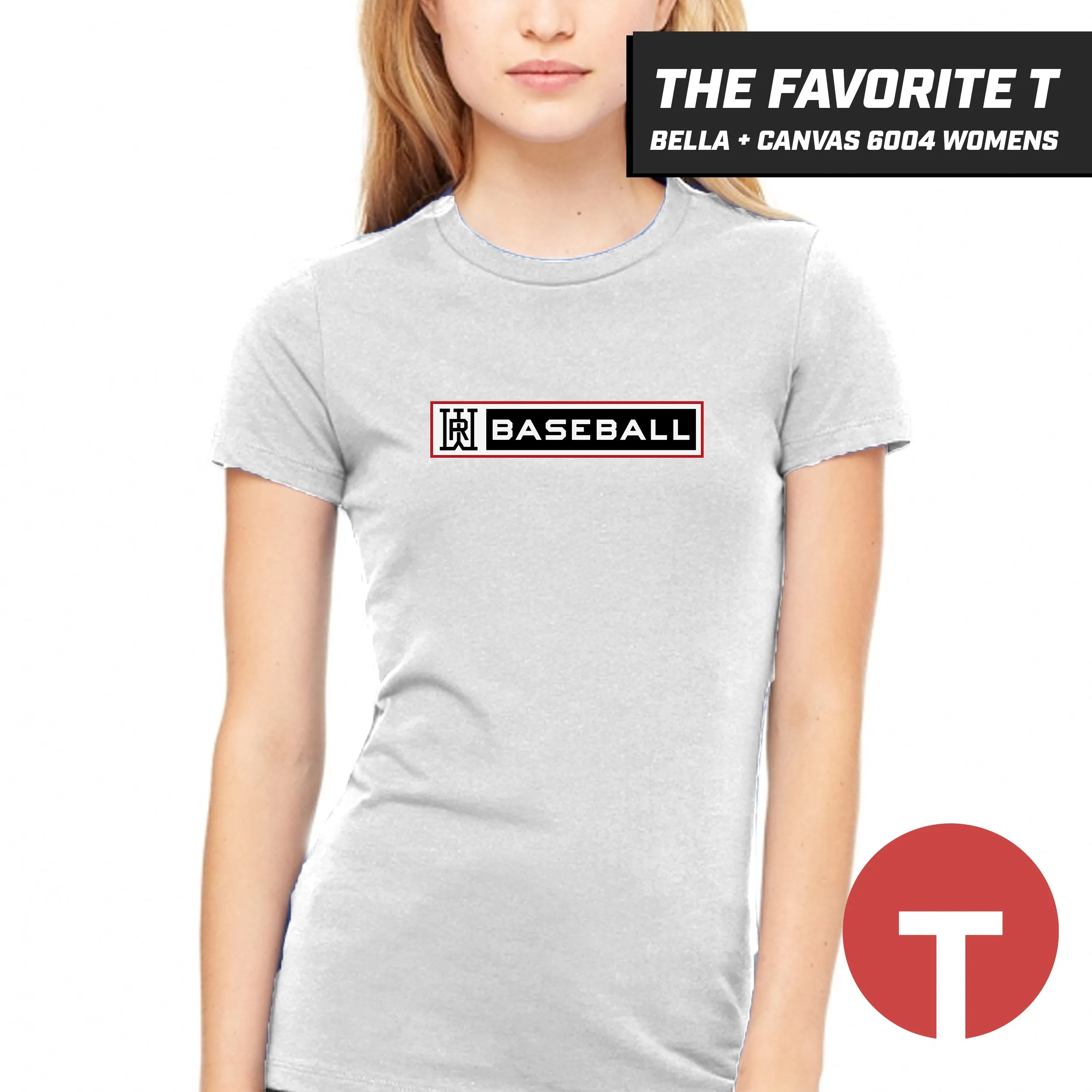 Rapids Baseball - Bella Canvas 6004 Womens "Favorite T" - LOGO 1