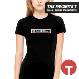 Rapids Baseball - Bella Canvas 6004 Womens "Favorite T" - LOGO 1