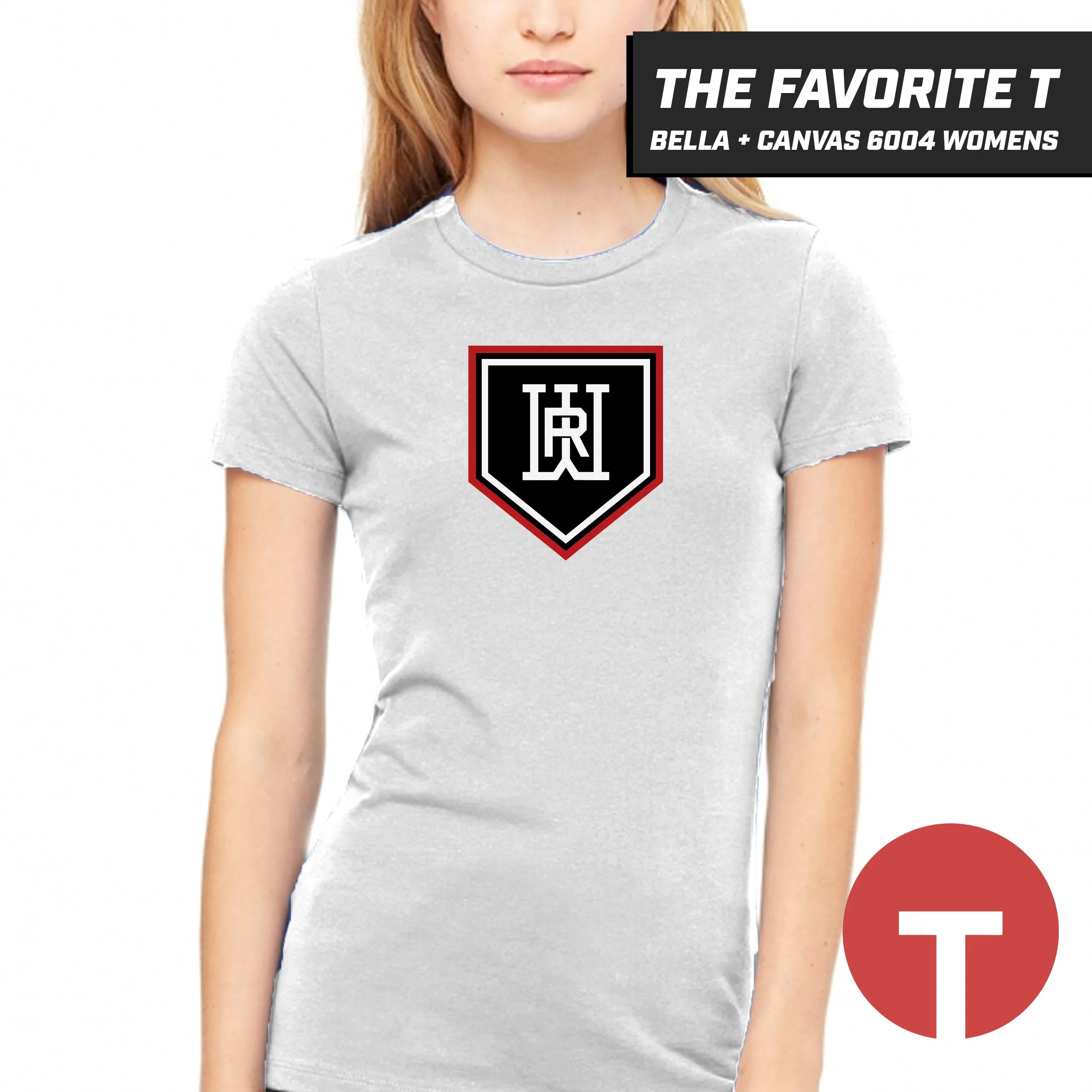 Rapids Baseball - Bella Canvas 6004 Womens "Favorite T" - LOGO 5