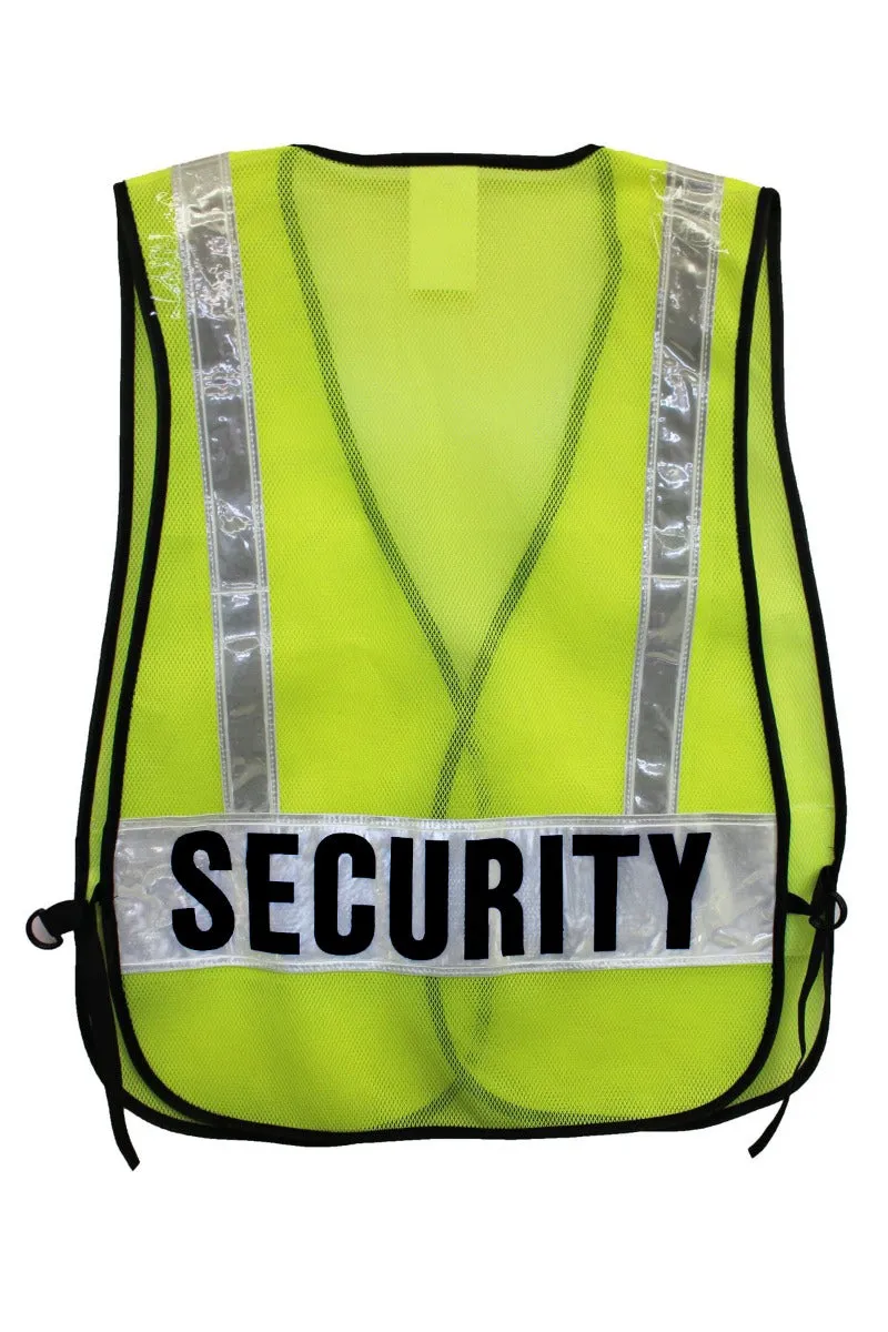 Reflective Security Safety Vests (Lime Green)