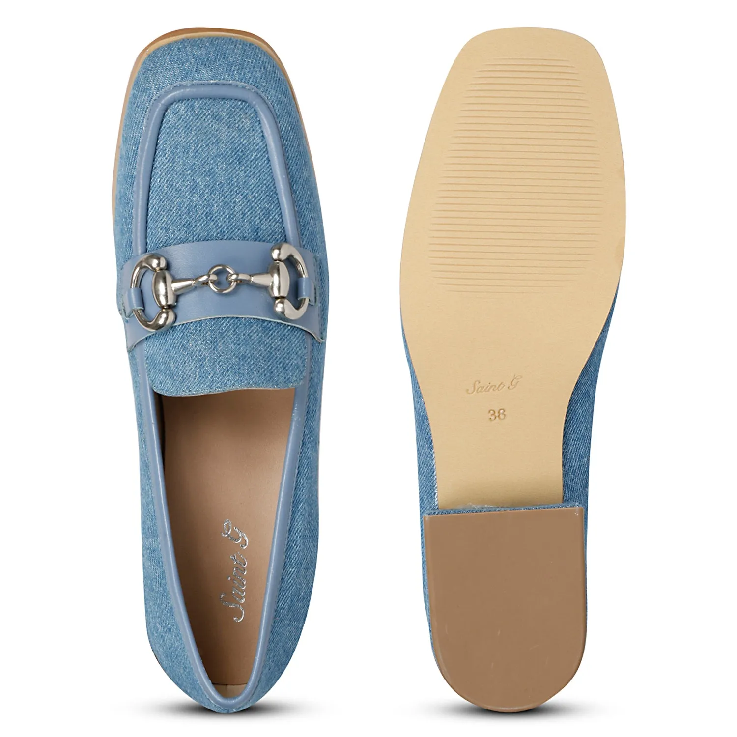 Saint G Jacqueline Denim - Loafers