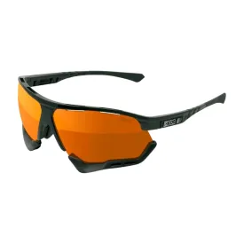 SCICON AEROCOMFORT XL BLACK Sunglasses - MULTIMIRROR BRONZE LENSES