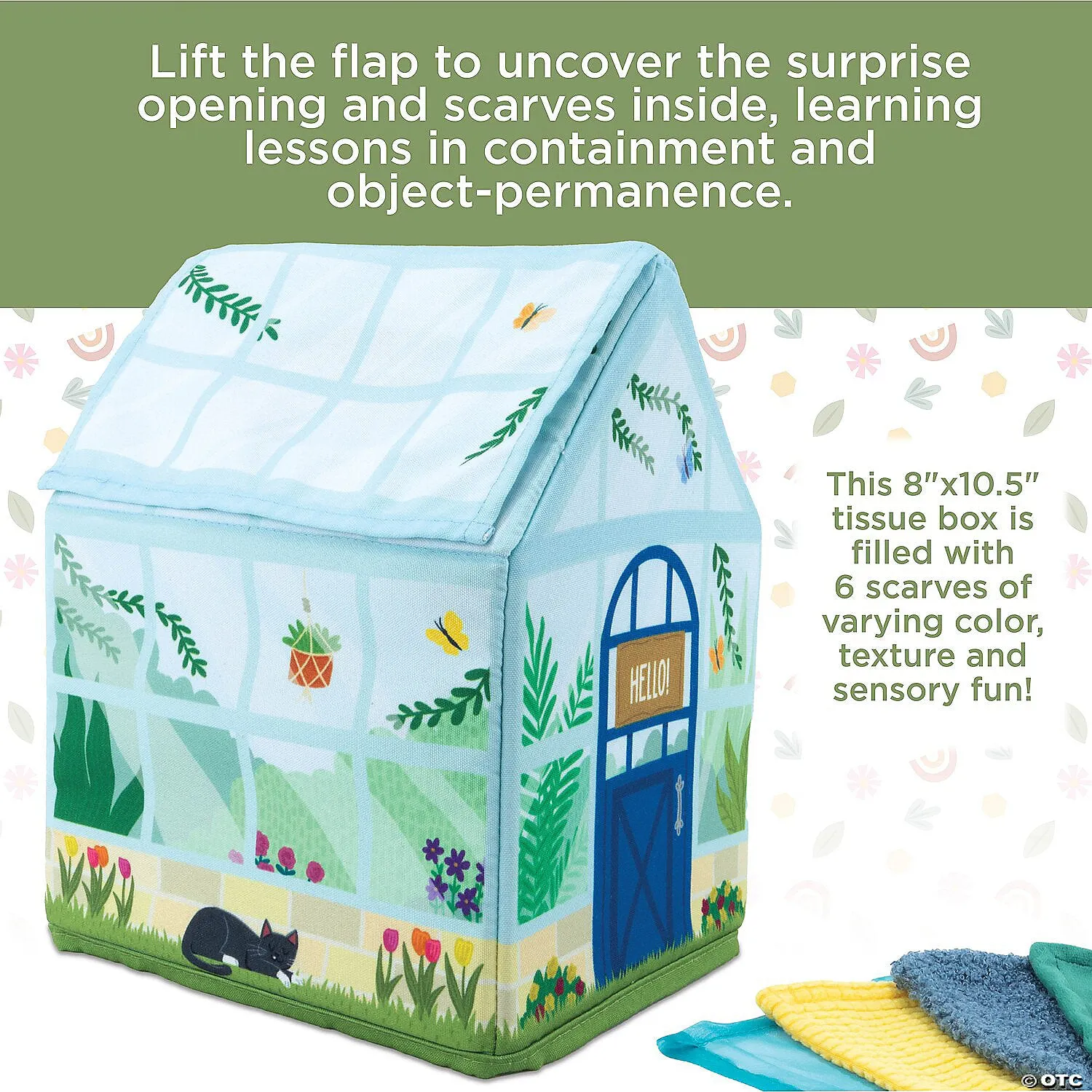 Sensory Sprouts Peek & Pull Baby Tissue Box