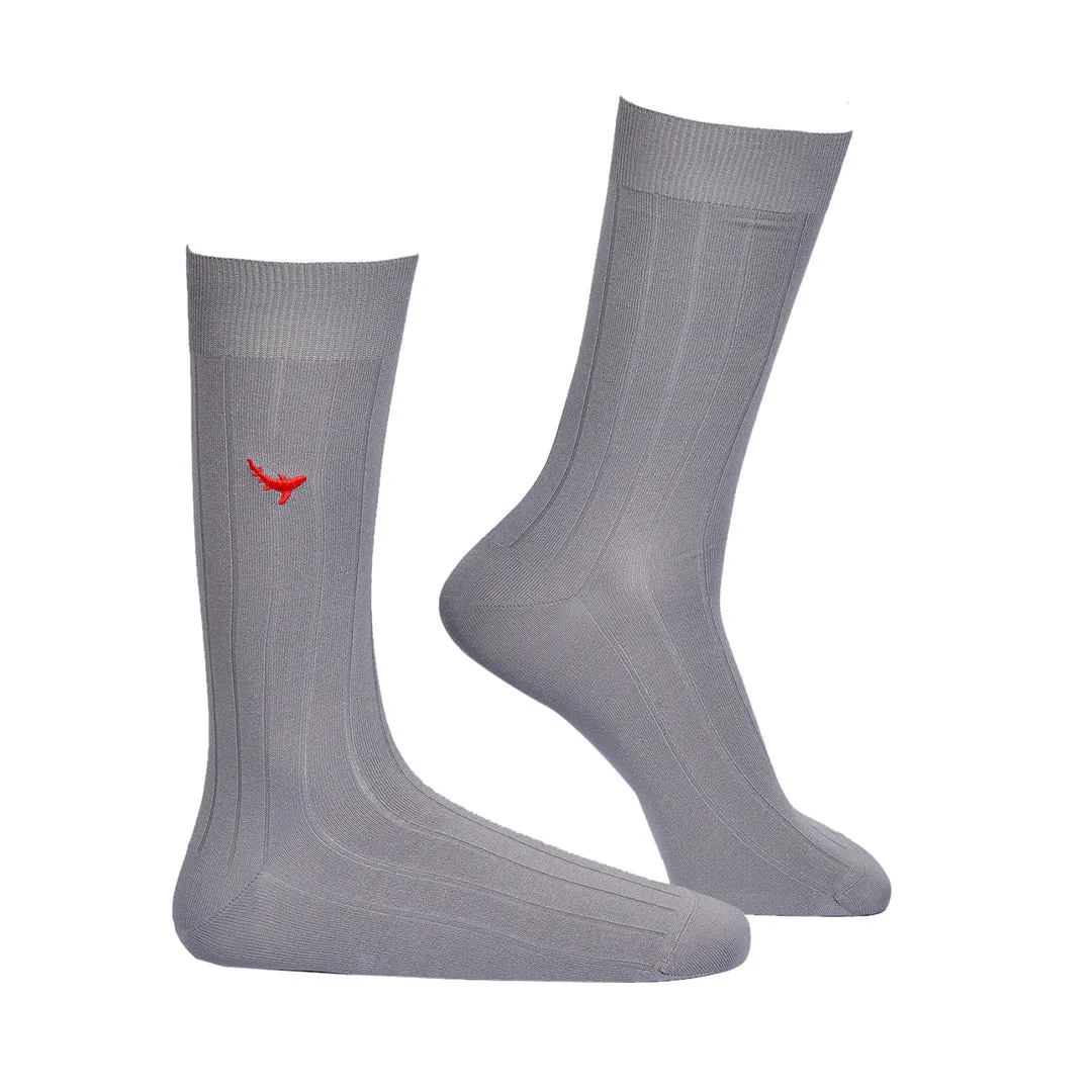 Slate Supreme-Crew Socks Bamboo Socks