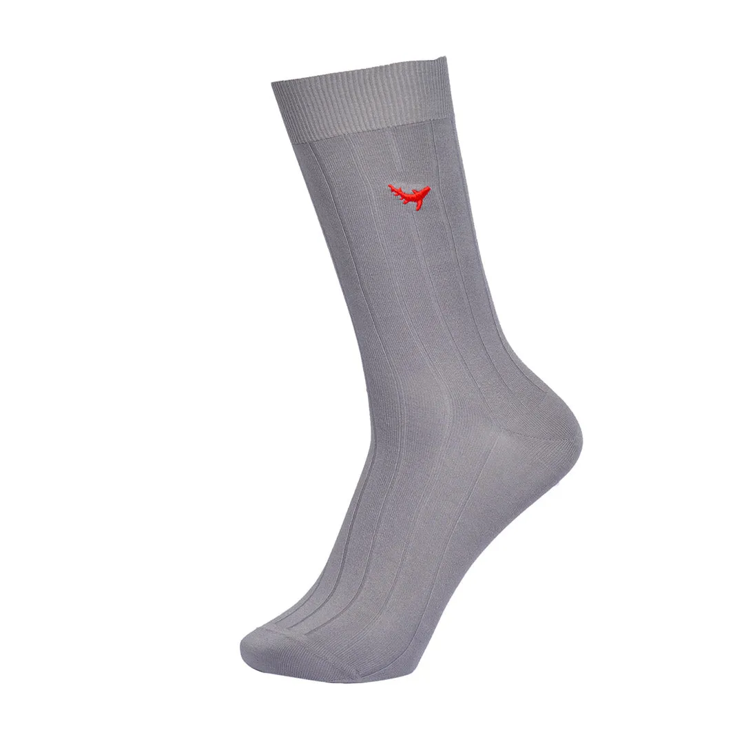 Slate Supreme-Crew Socks Bamboo Socks