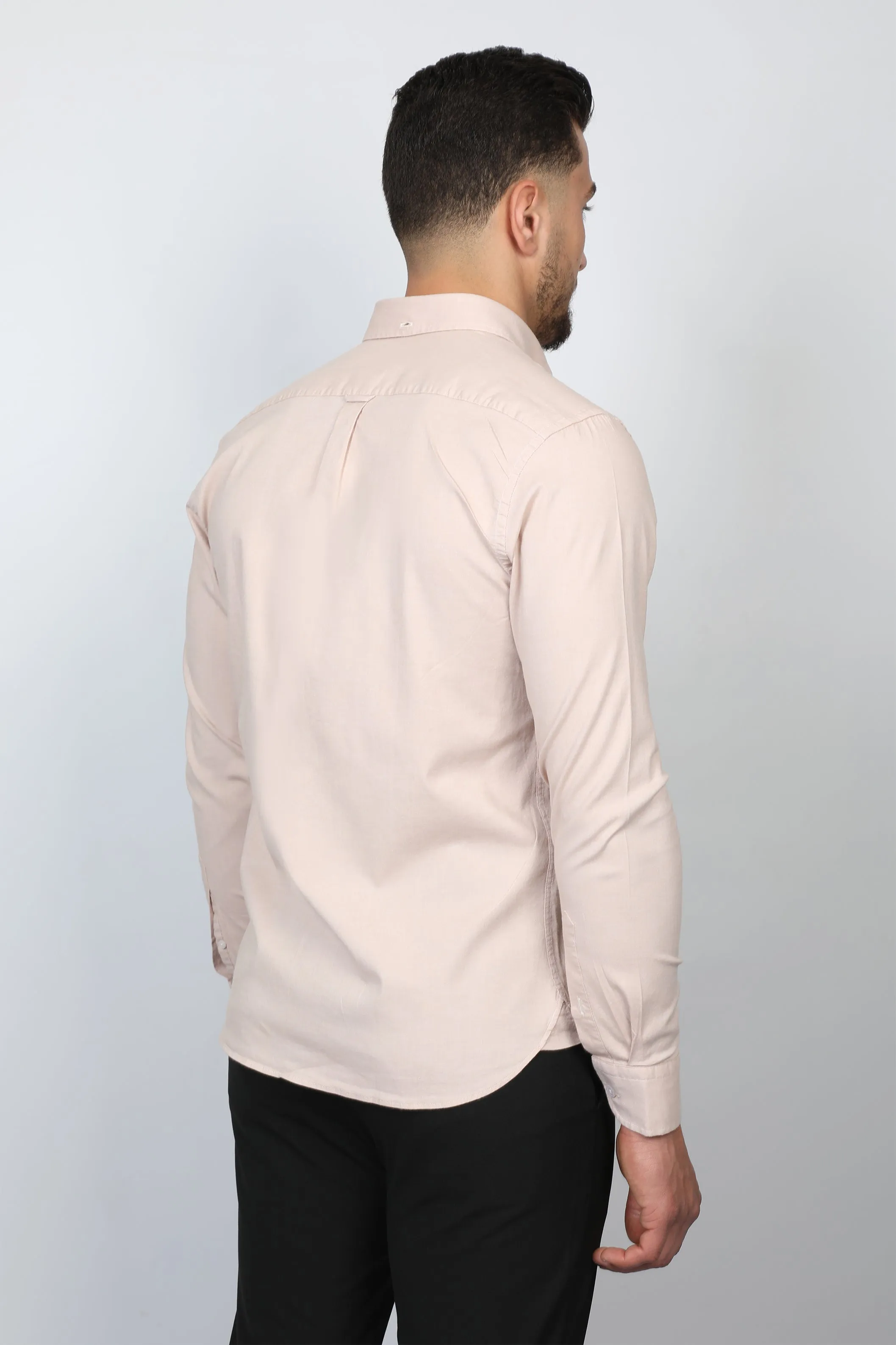 Slim Fit Beige Shirt