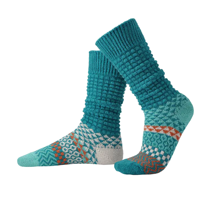 Solmate Socks Fusion Slouch Socks - Abalone