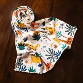 Soothing Jungle Printed Scarves for Women | Bamboo Fabric