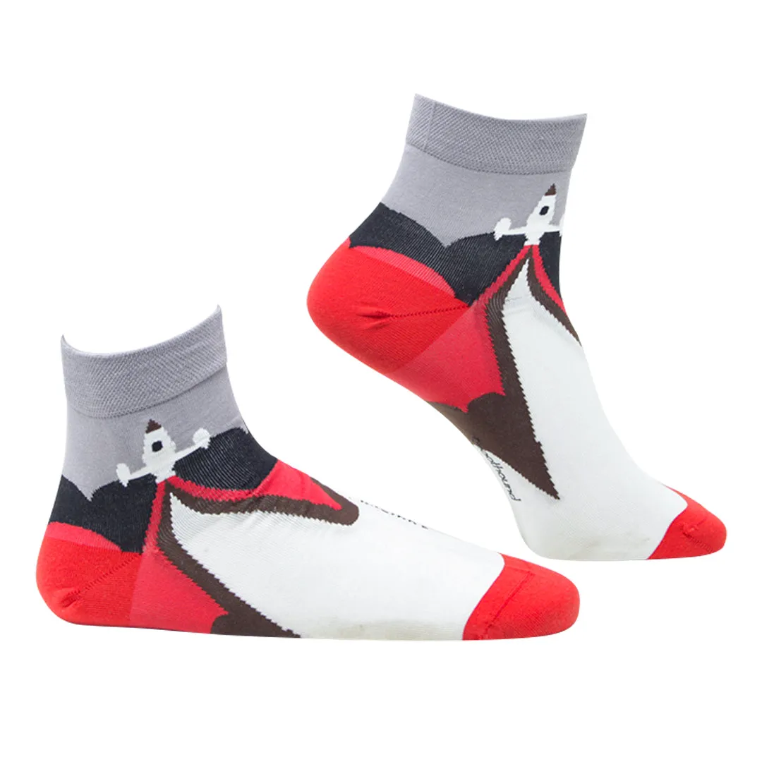 Space Surfer - Ankle Socks Bamboo Socks