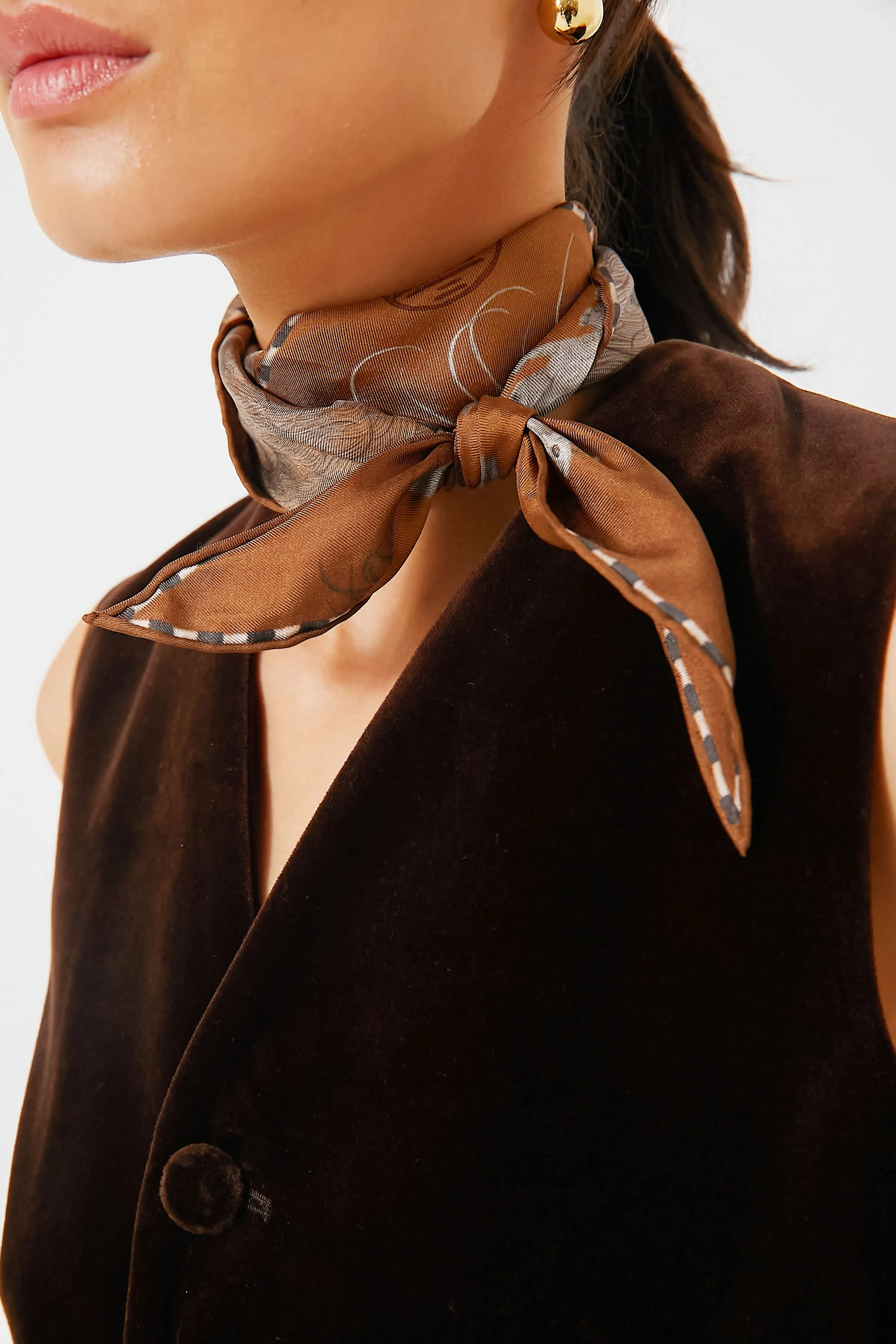 The Floating Rabbits Cinnamon Triangle Scarf