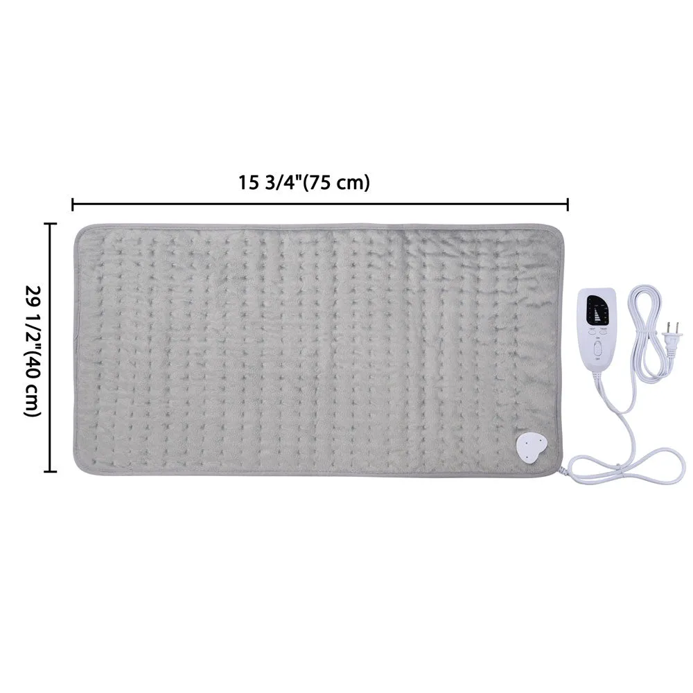 TheLAShop Washable Electric Heat Pad Moist Dry Heat 16x30 in