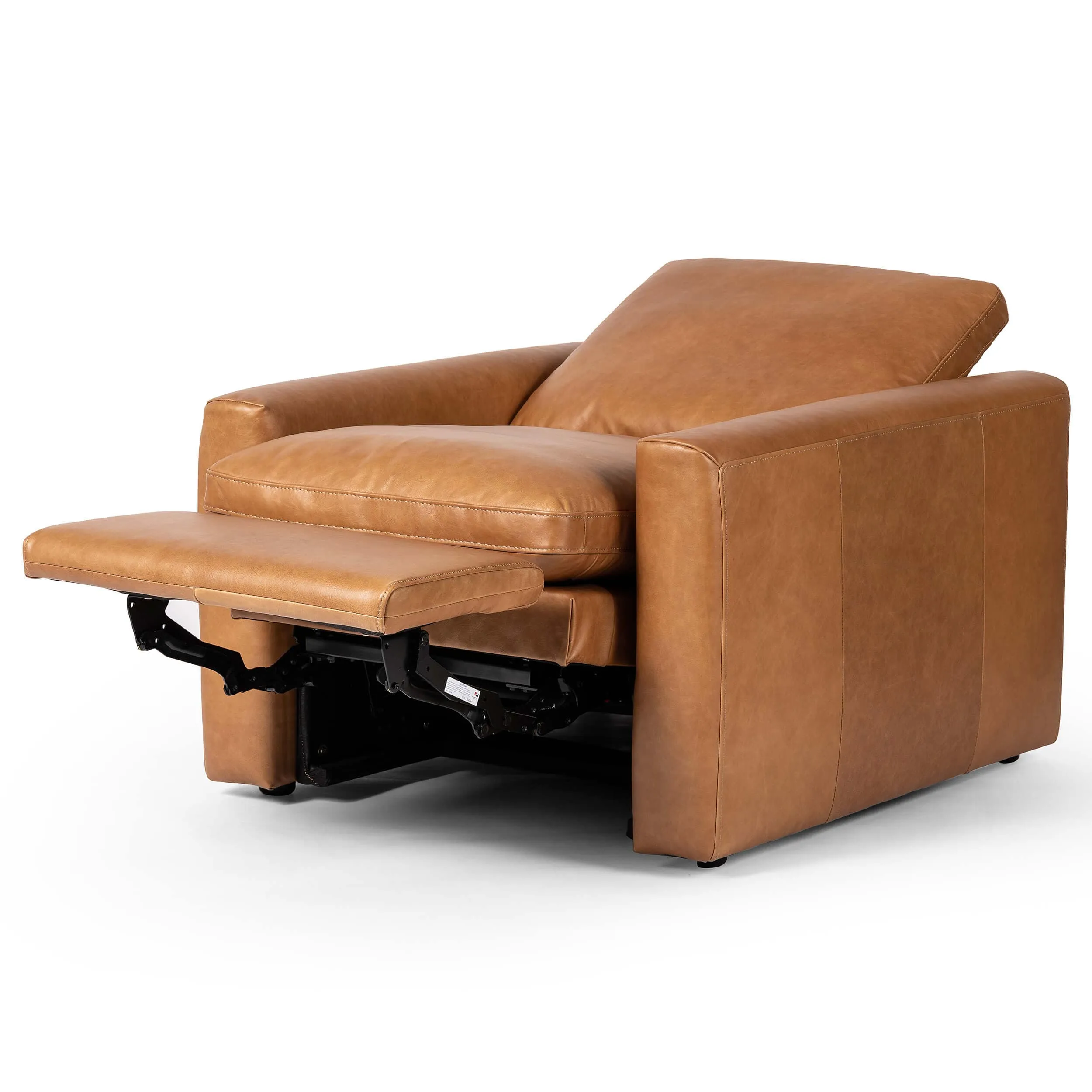 Tillery Leather Power Recliner Chair, Sonoma Butterscotch