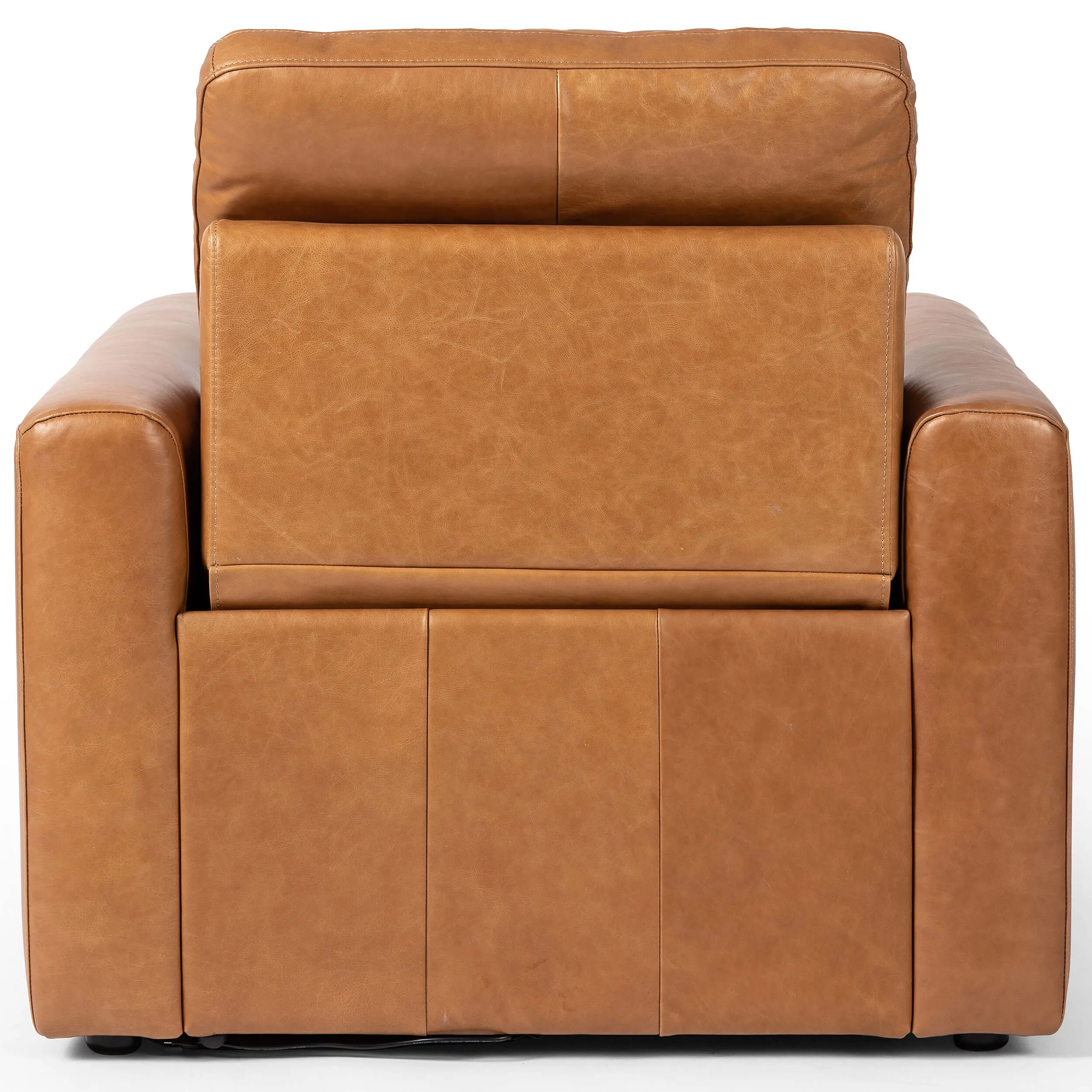 Tillery Leather Power Recliner Chair, Sonoma Butterscotch