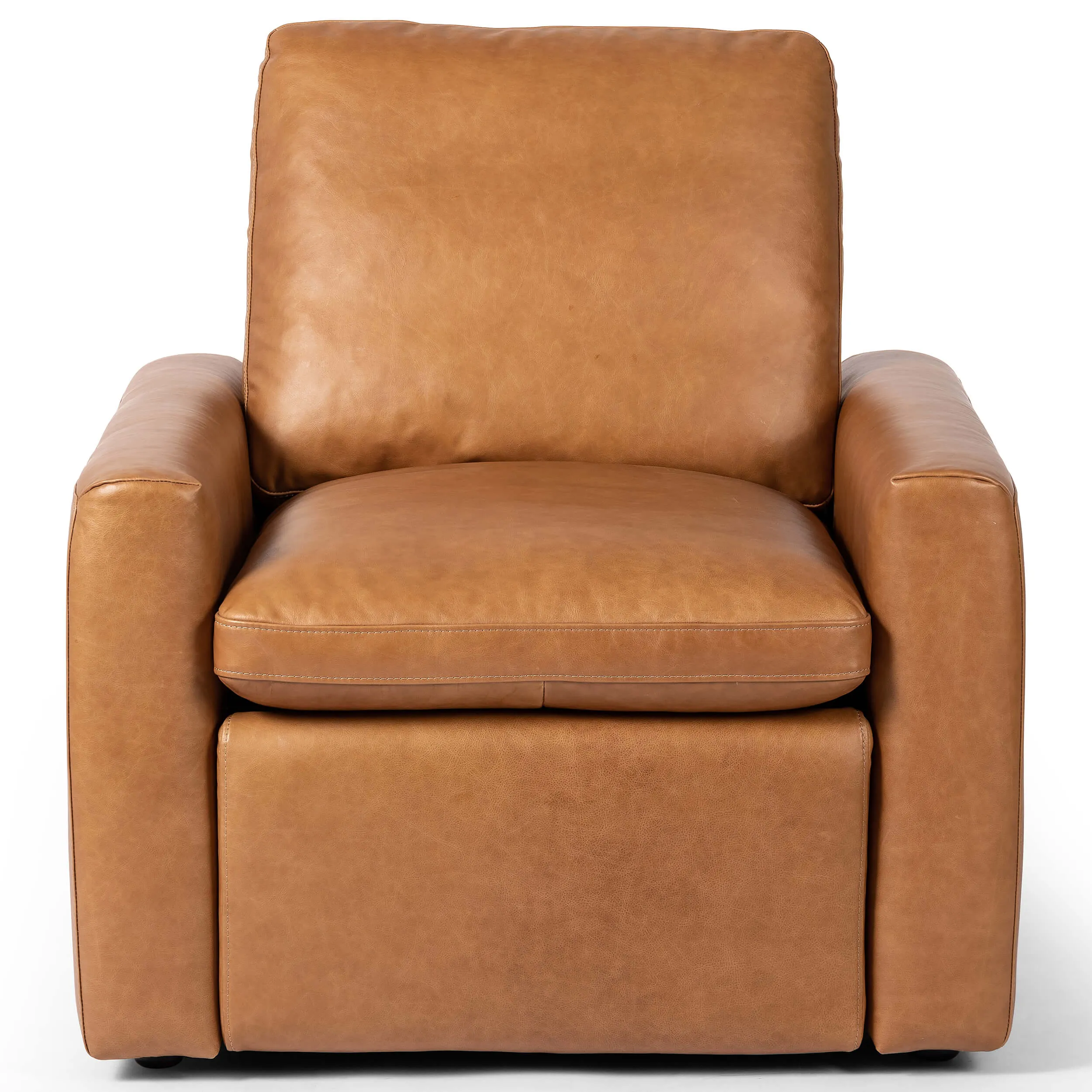 Tillery Leather Power Recliner Chair, Sonoma Butterscotch