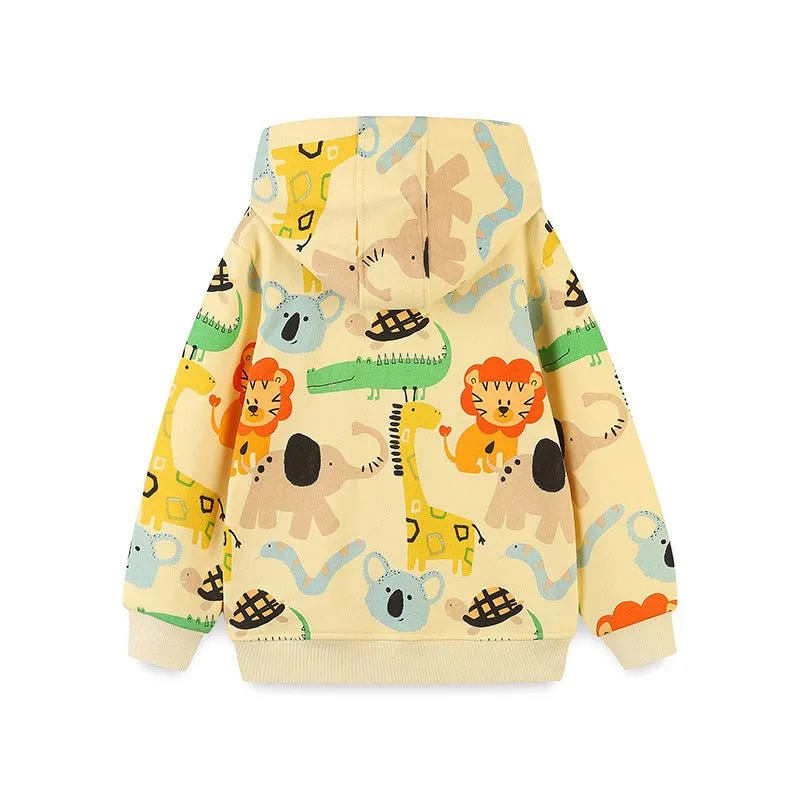 Toddler/Kid Colorful Cartoon Animals Design Jacket