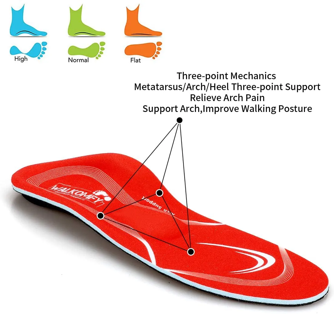 Walkomfy | Pain Relief Orthotics, Arch Support Insoles | Shoe Inserts for Maximum Support